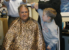 Cale Got To Help Shave Odie's Head At Work