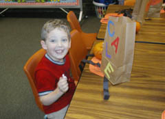 At His School's Halloween Party